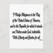 Verpflichtung zur Verbundenheit Postkarte (Vorderseite)