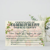 Verpflichtungserklärung (Stehend Vorderseite)