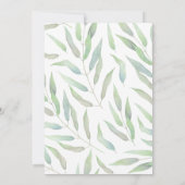 Verpflichtungserklärung für Aquarellblumen und Fot Einladung (Rückseite)