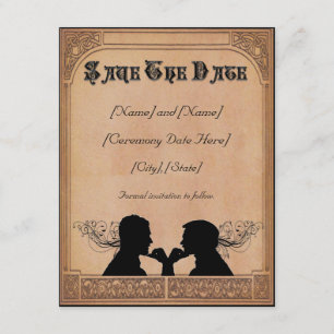 Verpflichtungsfeier "Custom Rett-the-Date Cards" Einladung