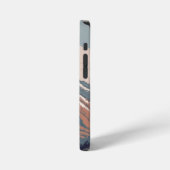 verpixelte Sicht auf einen Berg iPhone Hülle (Linke Seite)