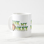 Verprügeln Sie meinen Affen Kaffeetasse (Vorderseite Links)
