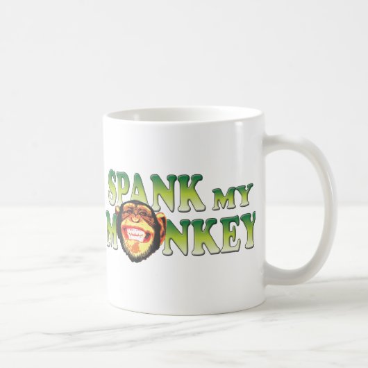 Verprügeln Sie meinen Affen Kaffeetasse (Rechts)