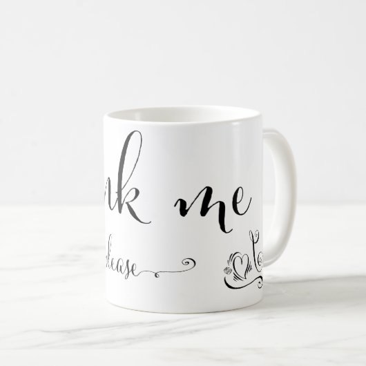 verprügeln Sie mich bitte Kaffeetasse (VorderseiteRechts)