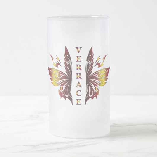 Verrace-Bierglas Mattglas Bierglas (Mittel)