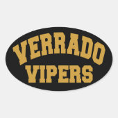 Verrado Vipers Ovaler Aufkleber (Vorderseite)