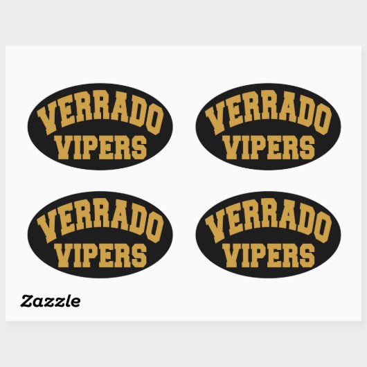 Verrado Vipers Ovaler Aufkleber (Blatt)