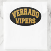 Verrado Vipers Ovaler Aufkleber (Tasche)