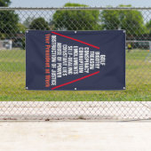 Verrat Korruption behindern Trump Banner (Insitu)