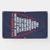 Verrat Korruption behindern Trump Banner (Horizontal)