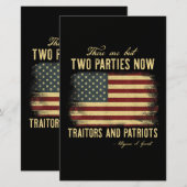 Verräter und Patrioten Briefpapier (Vorne/Hinten)