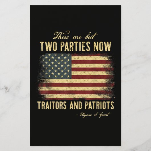 Verräter und Patrioten Briefpapier (Vorderseite)