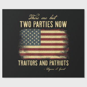 Verräter und Patrioten Geschenkpapier