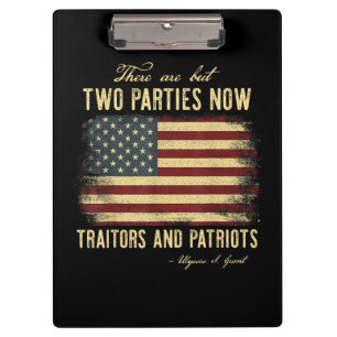 Verräter und Patrioten Klemmbrett