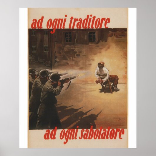 Verräter zu jedem Propaganda-Poster Poster (Vorne)