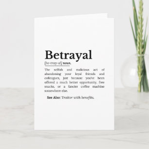 Verratyal Definition Funny Version Karte