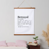Verratyal Definition Funny Version Wandteppich Mit Holzrahmen (Schlafzimmer)