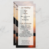 Verrazano Bridge bei Dawn Wedding Program Programm (Vorne/Hinten)