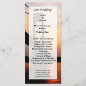 Verrazano Bridge bei Dawn Wedding Program Programm (Vorderseite)