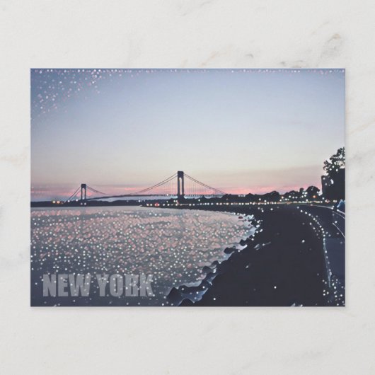 Verrazano Bridge - NYC Postkarte (Vorderseite)