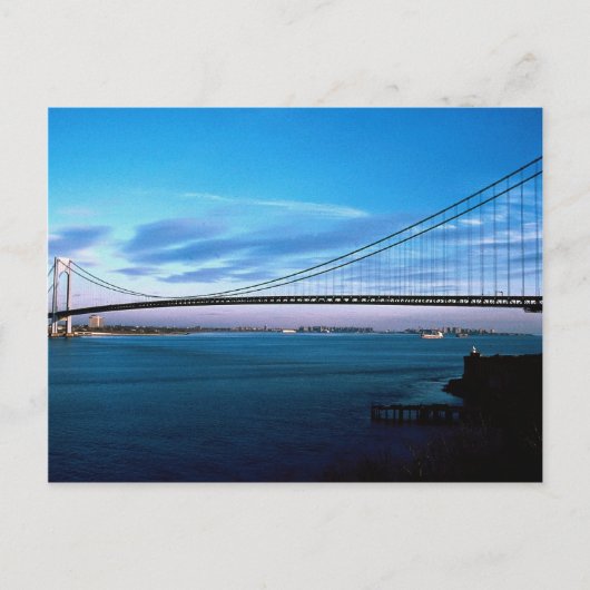 Verrazano-Narrows Bridge, New York, USA Postkarte (Vorderseite)