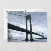 Verrazzano-Narrows Bridge Postcard 1 Postkarte (Vorne/Hinten)