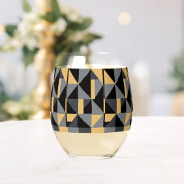 Verre à Vin Sans Pied Géométre Moderne Weinglas Ohne Stiel