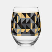 Verre à Vin Sans Pied Géométre Moderne Weinglas Ohne Stiel (Links)