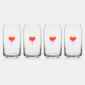 Verre Canette Drinkware Set - Small hearts, big bu Dosenglas (Hinten)