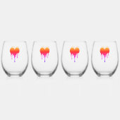 Verre Canette Drinkware Set - Small hearts, big bu Weinglas Ohne Stiel (Vorderseite)
