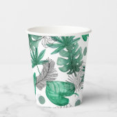 Verre en carton avec motif tropisch pappbecher (Rückseite)