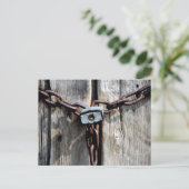 Verriegelt Postkarte (Stehend Vorderseite)