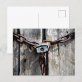 Verriegelt Postkarte (Vorne/Hinten)