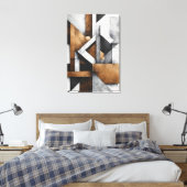 Verriegelte Strukturen Leinwanddruck (Insitu (Schlafzimmer))