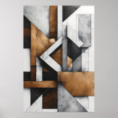 Verriegelte Strukturen Poster (Vorne)