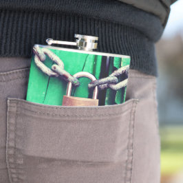 Verriegelungs- und Kettenflasche Flachmann