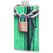 Verriegelungs- und Kettenflasche Flachmann (Links)