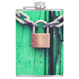 Verriegelungs- und Kettenflasche Flachmann