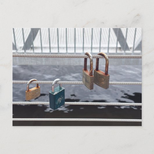 Verriegle es postkarte (Vorderseite)