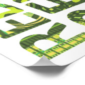 Verringern der Wiederverwendung Gerecycelt Go Gree Poster (Ecke)