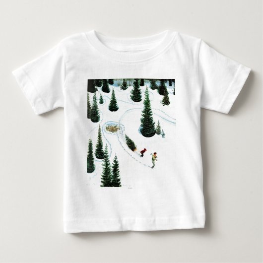 Verringern des Baums Baby T-shirt (Vorderseite)