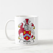 Verringern Sie Familienwappen Kaffeetasse (Links)