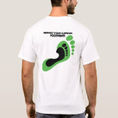 Verringern Sie Ihr Kohlenstoffabdruckt-stück T-Shirt (Rückseite)
