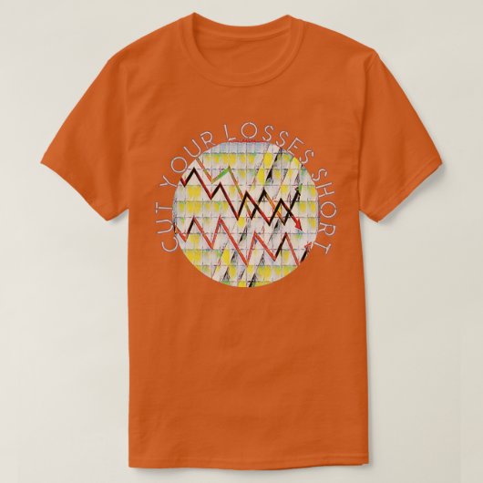 Verringern Sie Ihre Verluste Kurzen Wall Street St T-Shirt (Design vorne)