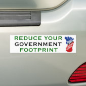 Verringern Sie Ihren Regierungs-Abdruck Autoaufkleber (Auf Auto)