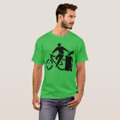 Verringern Sie Luftverschmutzung: Reiten Sie ein T-Shirt (Vorne ganz)