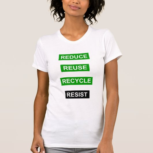 Verringern Sie recyceln Wiederverwendung T-Shirt (Vorderseite)