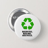 Verringern Sie, verwenden Sie wieder, recyceln Sie Button (Vorne & Hinten)