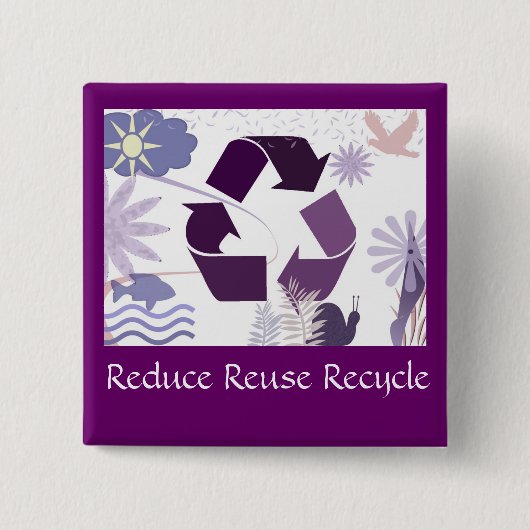 verringern Sie Wiederverwendung recyceln Button (Vorderseite)