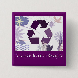 verringern Sie Wiederverwendung recyceln Button